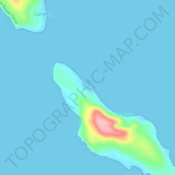 Utta topographic map, elevation, terrain