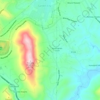 East Pointe topographic map, elevation, terrain