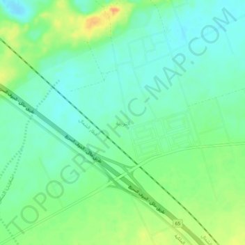 At Turbiyah topographic map, elevation, terrain