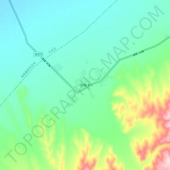 Nyinchuk topographic map, elevation, terrain