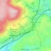 Wrangaton topographic map, elevation, terrain