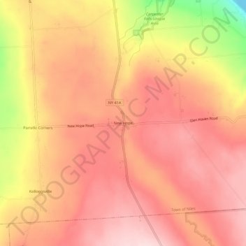 New Hope topographic map, elevation, terrain