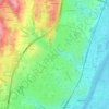 Flacé topographic map, elevation, terrain