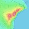 Killiney Hill topographic map, elevation, terrain