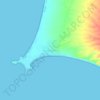 Puerto Lobos topographic map, elevation, terrain