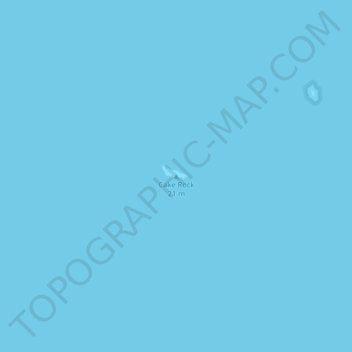 Cake Rock topographic map, elevation, terrain