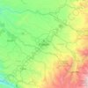Popayán topographic map, elevation, terrain