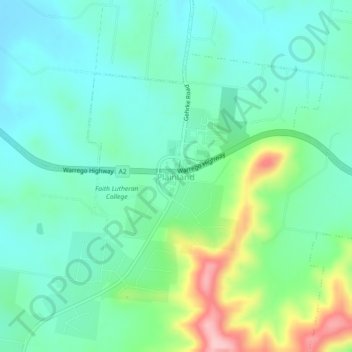 Plainland topographic map, elevation, terrain