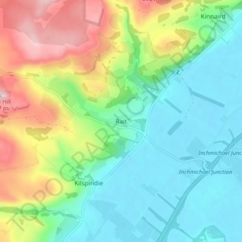 Rait topographic map, elevation, terrain