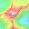 Barre des Écrins topographic map, elevation, terrain