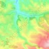 Kour topographic map, elevation, terrain