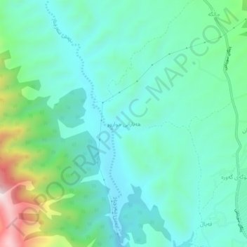 Hanaran Lower topographic map, elevation, terrain
