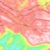 Jinzhong topographic map, elevation, terrain