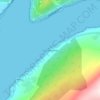 St Catherines topographic map, elevation, terrain