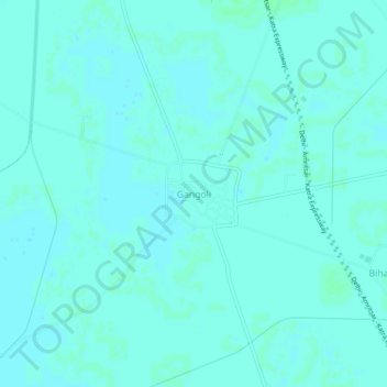 Gangoli topographic map, elevation, terrain
