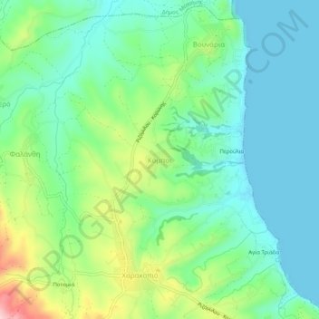 Kombi topographic map, elevation, terrain