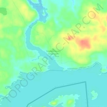 Lac La Croix topographic map, elevation, terrain