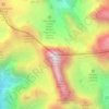 Zwölferkofel - Croda dei Toni topographic map, elevation, terrain