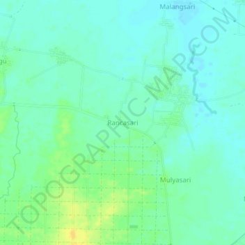 Rancasari topographic map, elevation, terrain