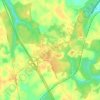 Ruther Glen topographic map, elevation, terrain