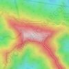 Bowra Sugarloaf topographic map, elevation, terrain
