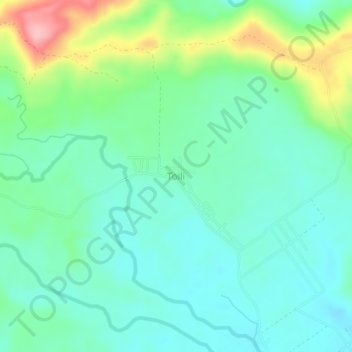 Toili topographic map, elevation, terrain