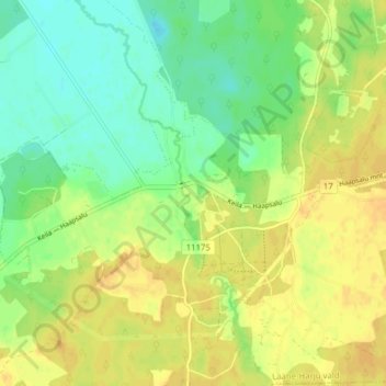 Padise topographic map, elevation, terrain