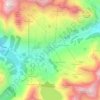 Kühtai topographic map, elevation, terrain
