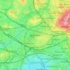 Willesden topographic map, elevation, terrain