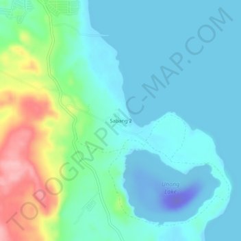 Sabang 2 topographic map, elevation, terrain