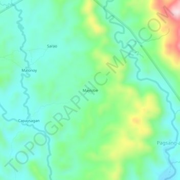Maylobe topographic map, elevation, terrain