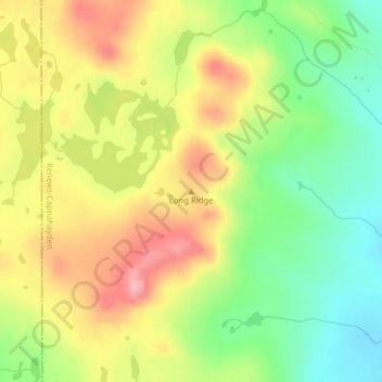 Long Ridge topographic map, elevation, terrain