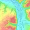 Le Fourneau topographic map, elevation, terrain