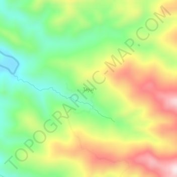 Tajur topographic map, elevation, terrain