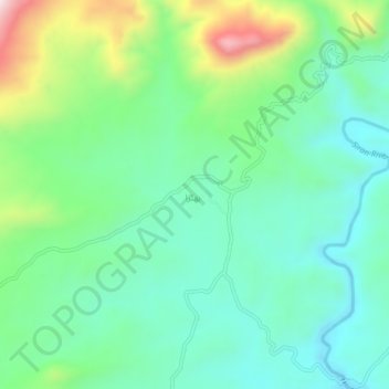 Phulra topographic map, elevation, terrain