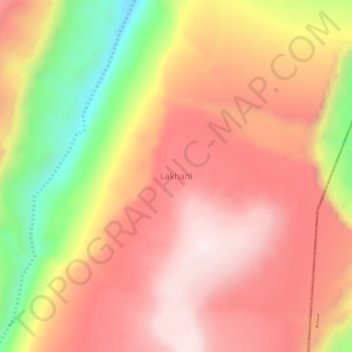Lakhani topographic map, elevation, terrain