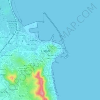 Ferriata topographic map, elevation, terrain