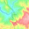 Moi's Bridge topographic map, elevation, terrain