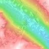 Uvdal alpinsenter topographic map, elevation, terrain