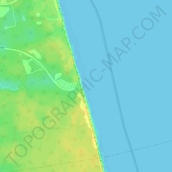 Marconi Beach topographic map, elevation, terrain