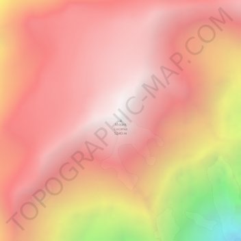 Mount Lucania topographic map, elevation, terrain