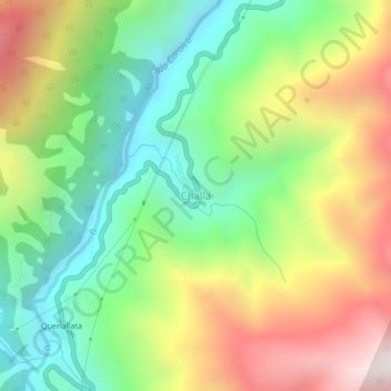 Challa topographic map, elevation, terrain