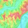 Cavagnac topographic map, elevation, terrain