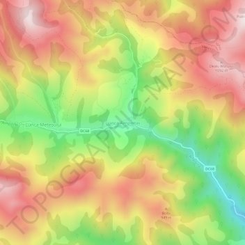Lunca Ampoiței topographic map, elevation, terrain