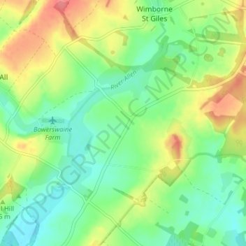 Knowlton topographic map, elevation, terrain
