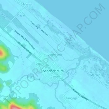 Dammang topographic map, elevation, terrain