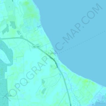 Currituck topographic map, elevation, terrain