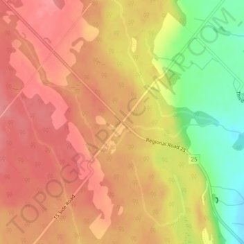 Speyside topographic map, elevation, terrain