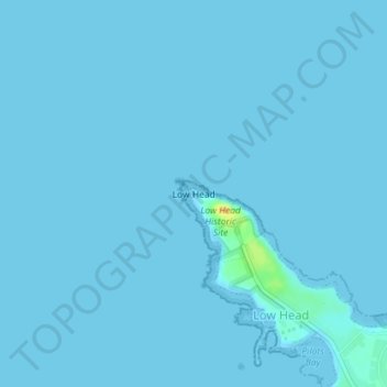 Low Head topographic map, elevation, terrain