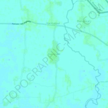Harigram topographic map, elevation, terrain